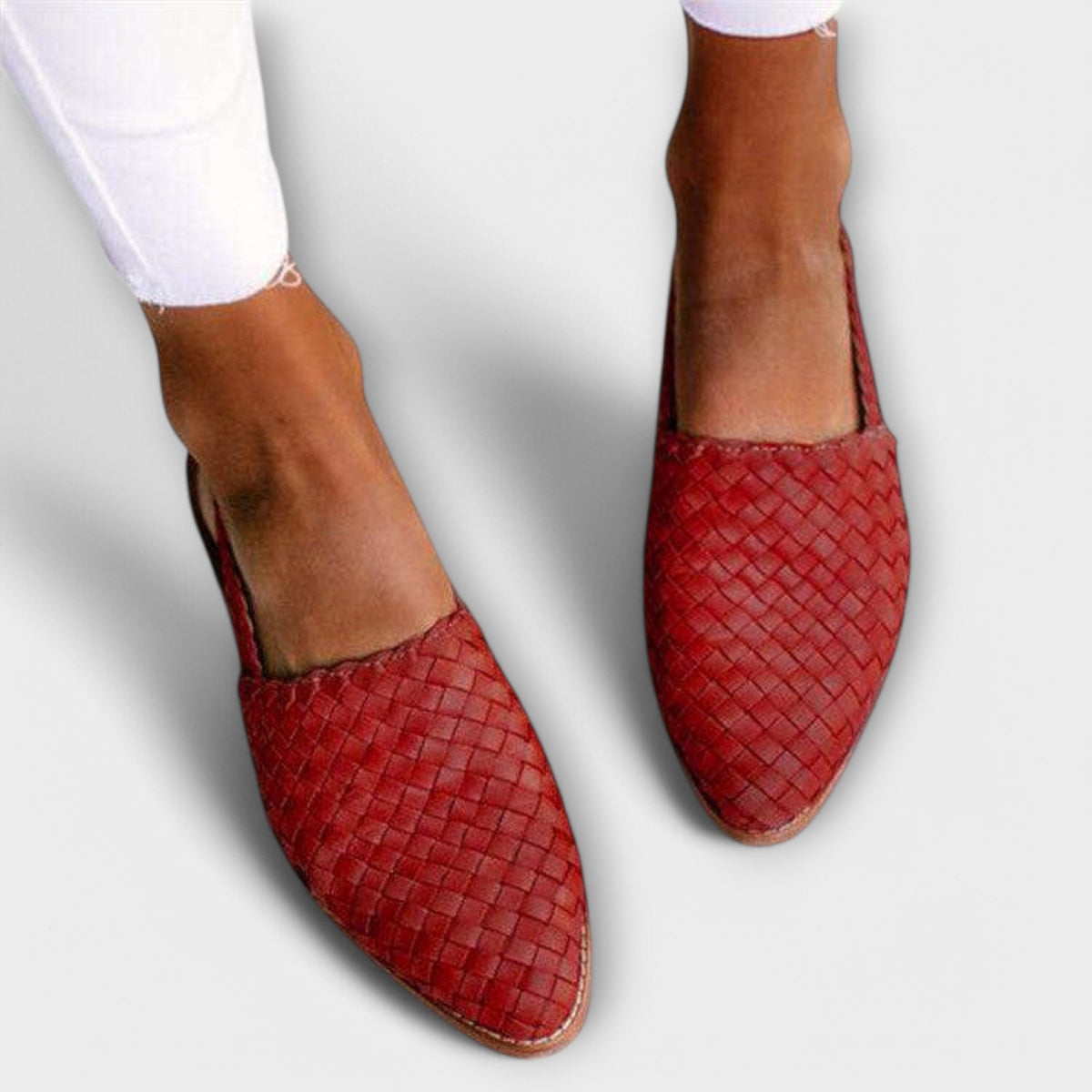 Sandra | Woven Slingback Loafer