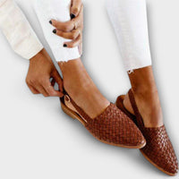 Sandra | Woven Slingback Loafer
