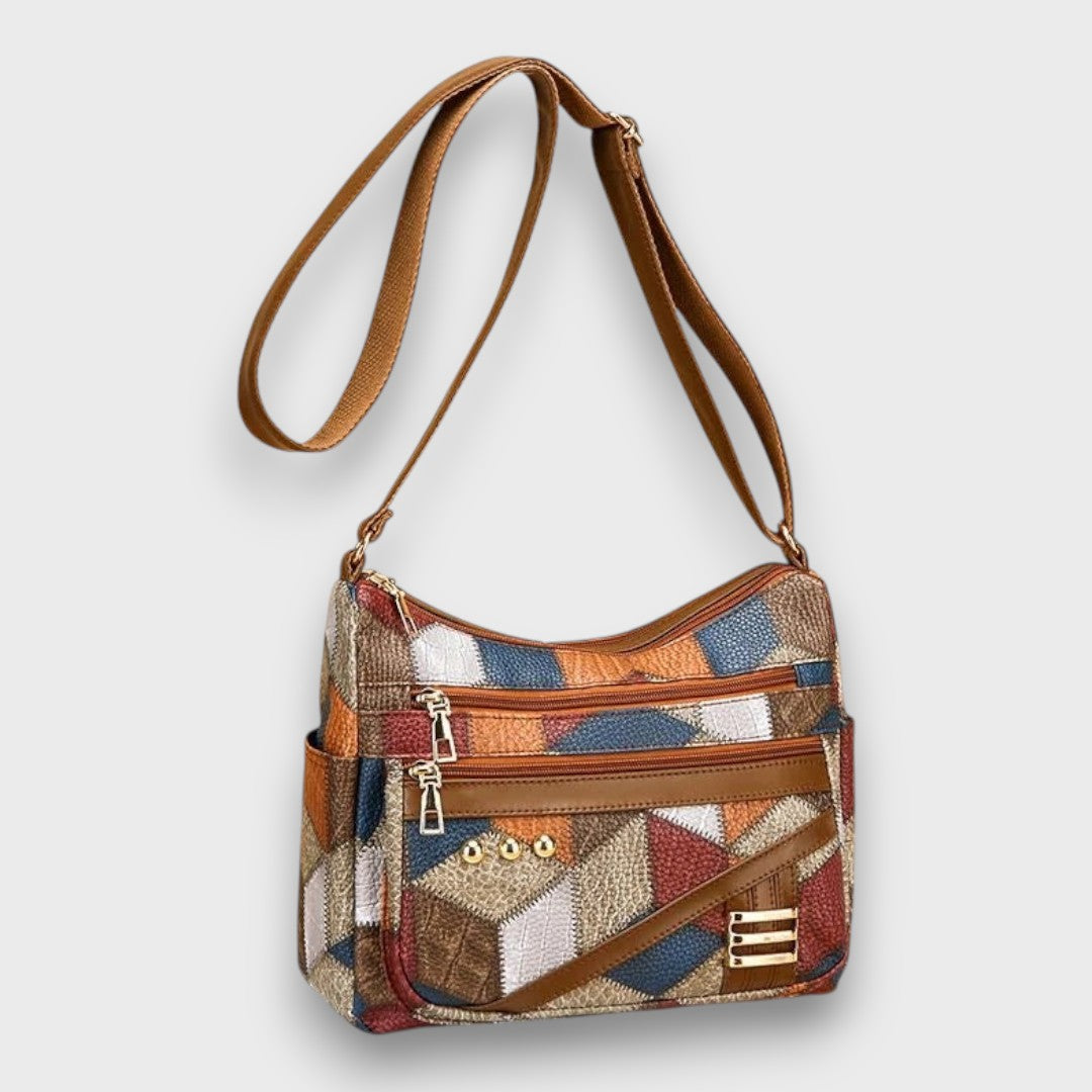 Maria – Patchwork Leather Shoulder Bag