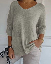 Fern | Soft Knit V-Neck Jumper