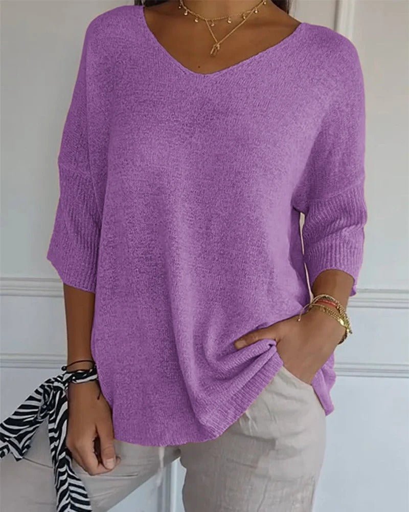 Gwen | Soft Knit V-Neck Jumper