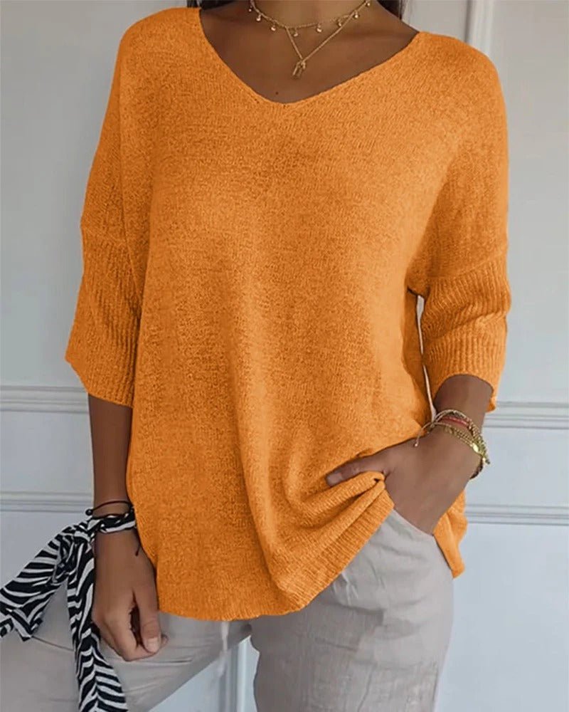 Ingrid | Soft Knit V-Neck Jumper