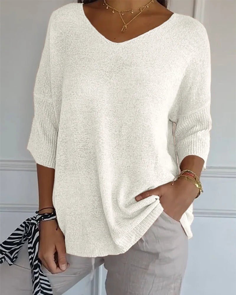Isabel | Soft Knit V-Neck Jumper