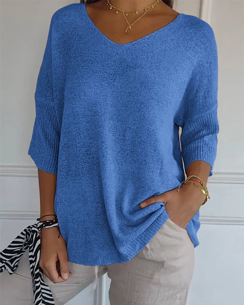 Ellen | Soft Knit V-Neck Jumper