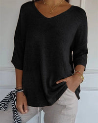 Elora | Soft Knit V-Neck Jumper