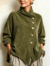 Capucine | Corduroy Jumper with High Neck