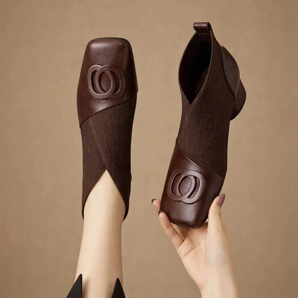 Opium Leather Boots Brown