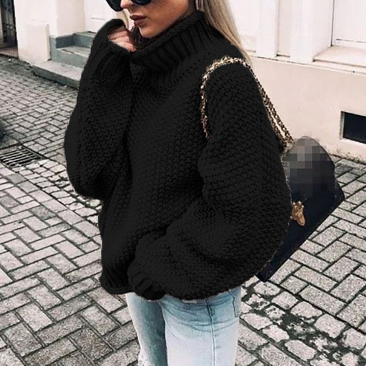 Beatrix | Oversized Chunky Turtleneck Jumper